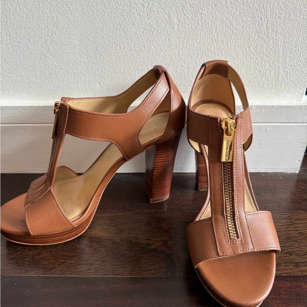 Michael Kors Tan Leather Heels